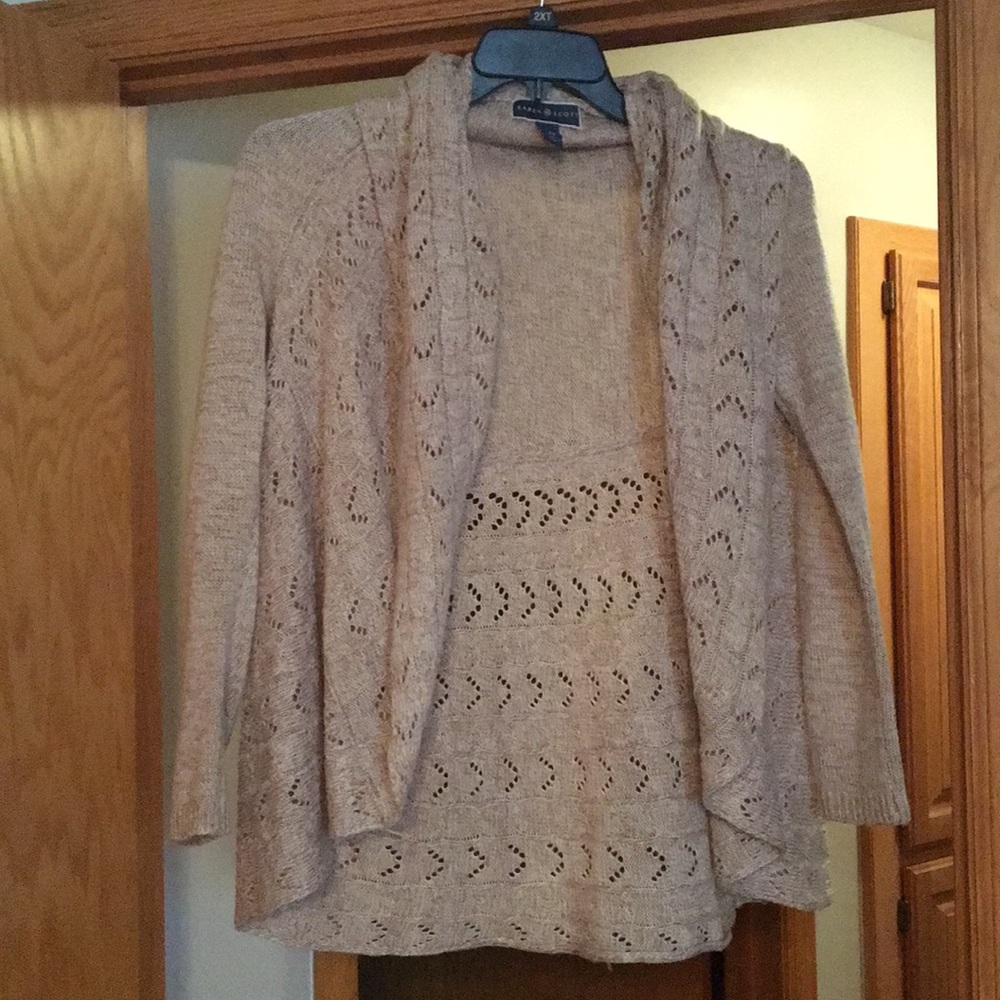 Cream Knitted Cardigan